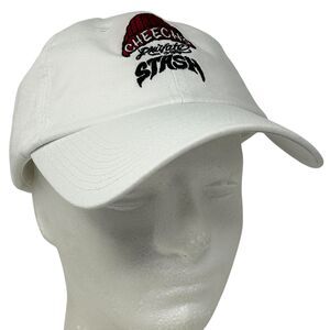 Cheech's Private Stash Dad Hat Baseball Cap Cannabis Pot Weed White